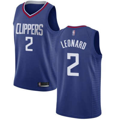 Nike Los Angeles Clippers #2 Kawhi Leonard Blue Youth NBA Swingman Icon Edition Jersey